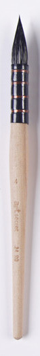 ArtSecret-pincel de pintura de acuarela de alto grado 24RQ, pelo de ardilla negro, mango de madera, papelería artística, suministros de herramientas de arte: Morado