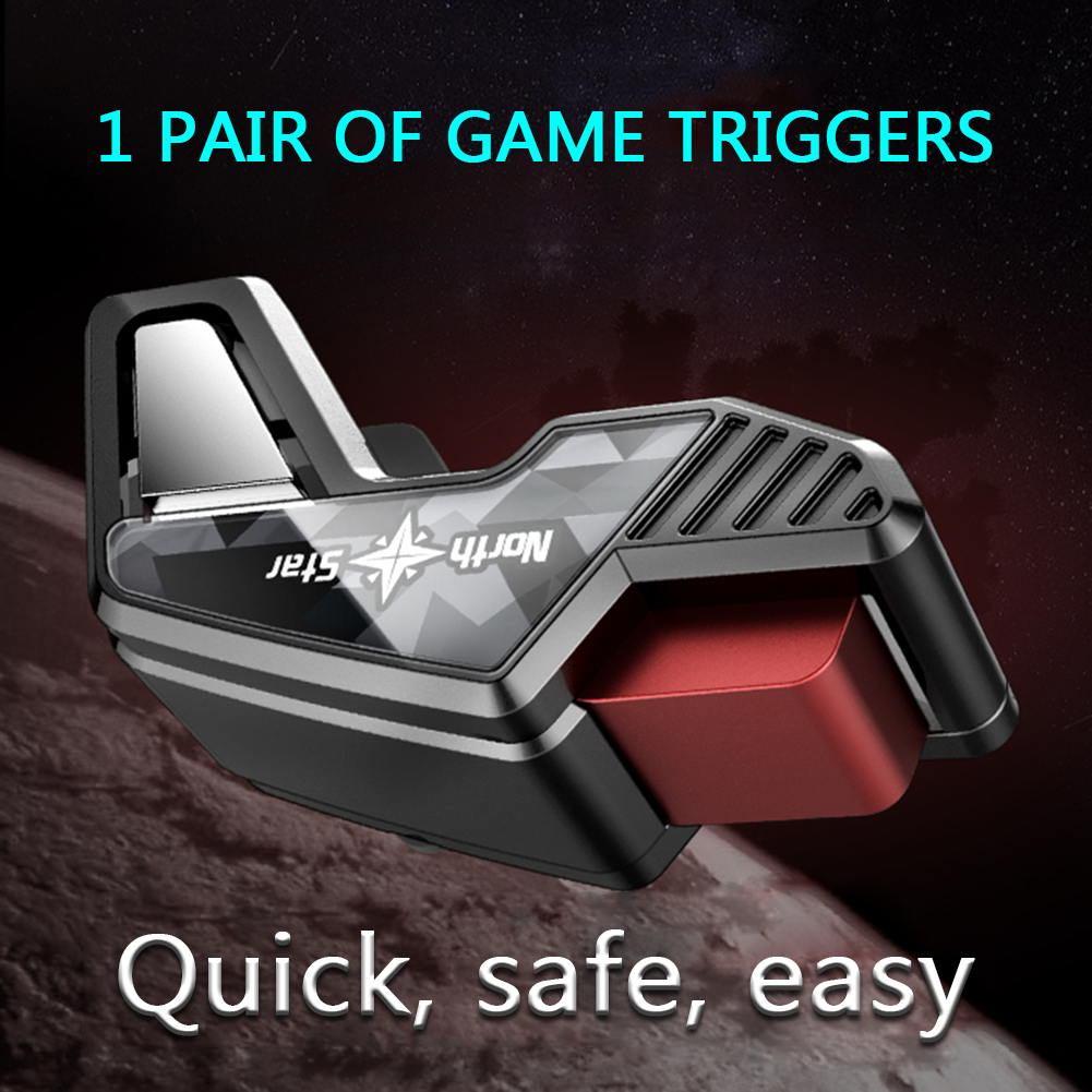1 Pair Mobile Phone Game Fire Button L1 R1 Gamepad Aim Key Shooter Trigger Controller for iPhone Xiaomi Huawei Universal Pad