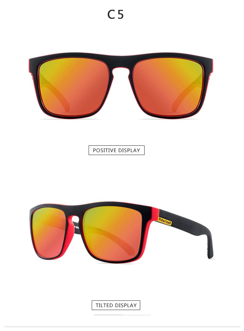 Polariserede solbriller mænd luksus mærke vintage udendørs kørsel solbriller mandlige beskyttelsesbriller skygge  uv400 oculos: C5
