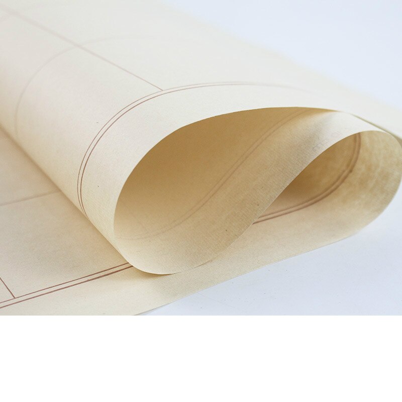 Chinese Rice Paper Official/Seal Script Calligraphy Special Half-Ripe Xuan Paper Chinese Roll Rice Paper with Grid Rijstpapier