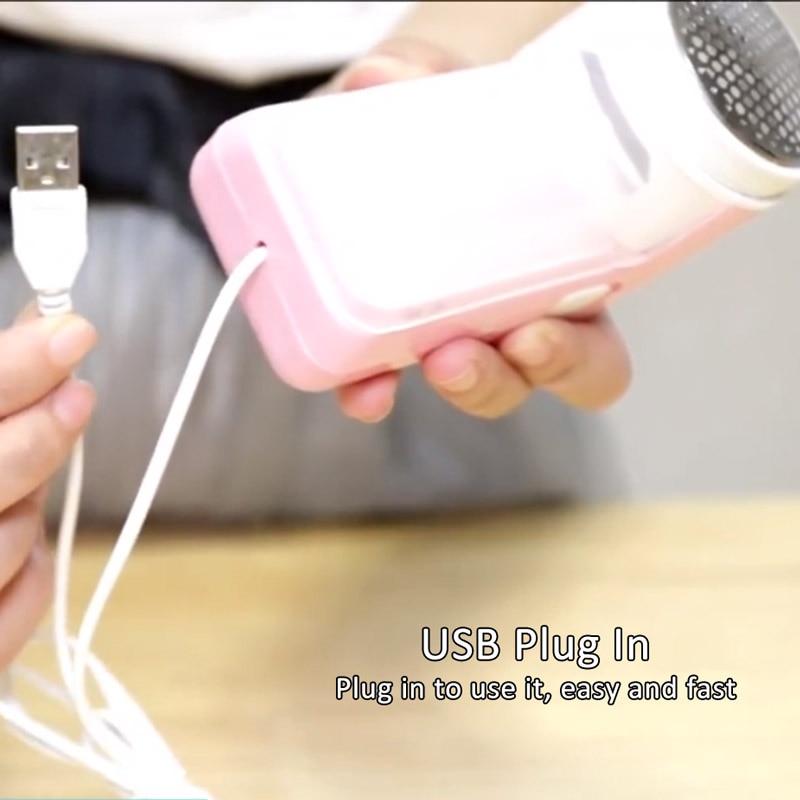 Portable Hair Ball Trimmer Electric Fuzz Ball Shaver Remover Powered By USB Plugging Villus Protective Cover Visible Dust Box