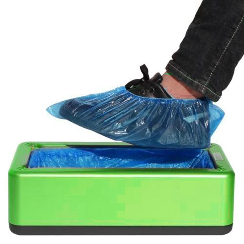 Automatic Shoe Cover Dispenser Automatic Shoe Covers Machine Home Office One-time Film Machine Foot Set Shoes: green