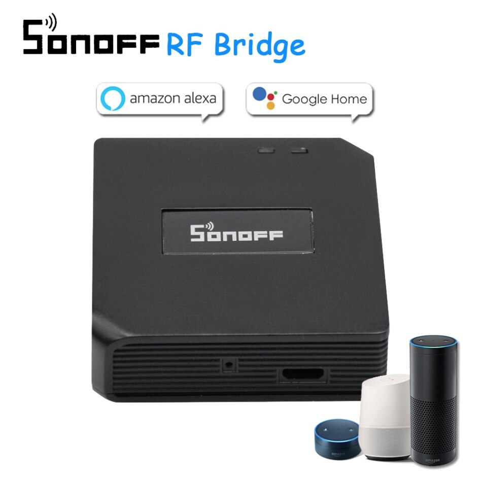 Sonoff RF Bridge 433MHZ Wifi convertidor de señal inalámbrica PIR 2 Sensor/DW1 puerta y ventana Sensor de alarma para Kits de seguridad hogar inteligente:  Opción3