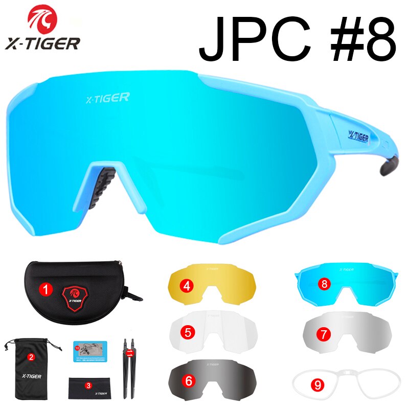 Gafas polarizadas X-TIGER para ciclismo, gafas para deportes al aire libre, gafas para bicicleta de montaña, gafas de sol para hombre y mujer, gafas para ciclismo