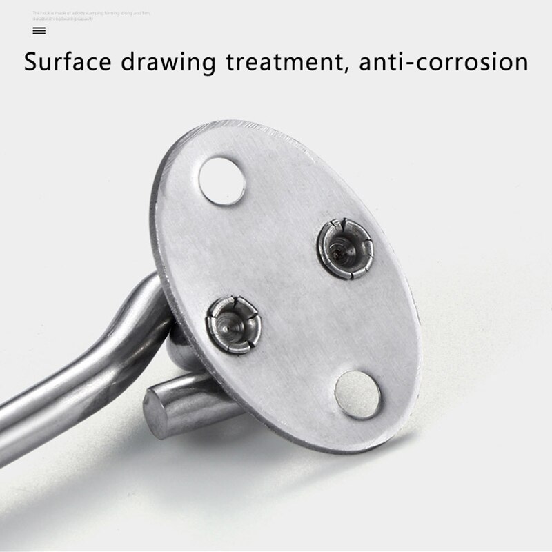 Cabin Hook Eye Door Latch ate Door Swivel Window Latch Holder Stainless Steel Cabin Shed Gate Door Latch Silent Holder Silver