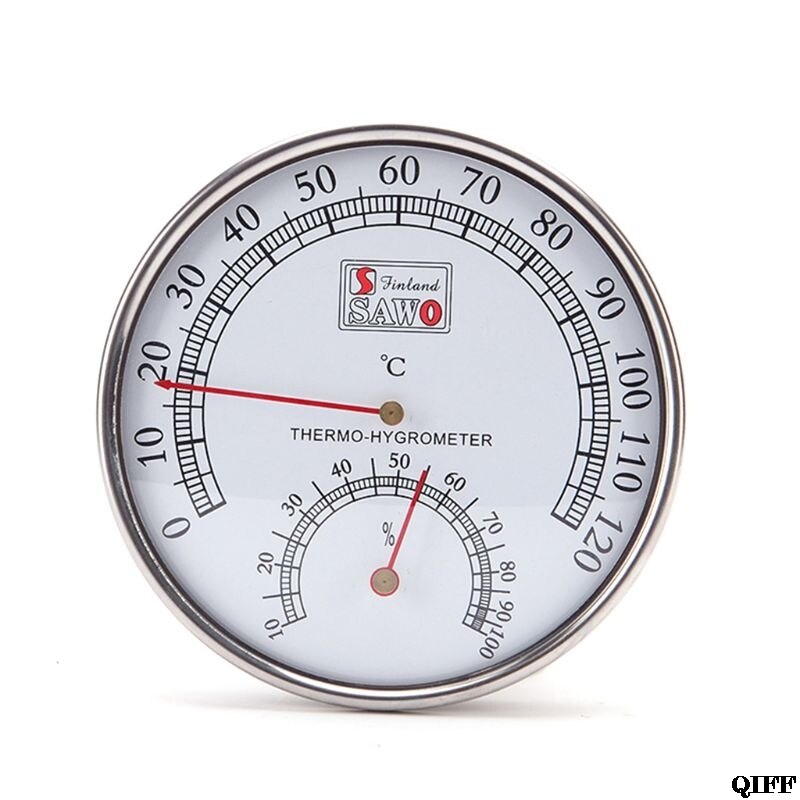 Sauna Thermometer metal Case Steam Sauna Room Thermometer Hygrometer Bath And Sauna Indoor Outdoor Used May31