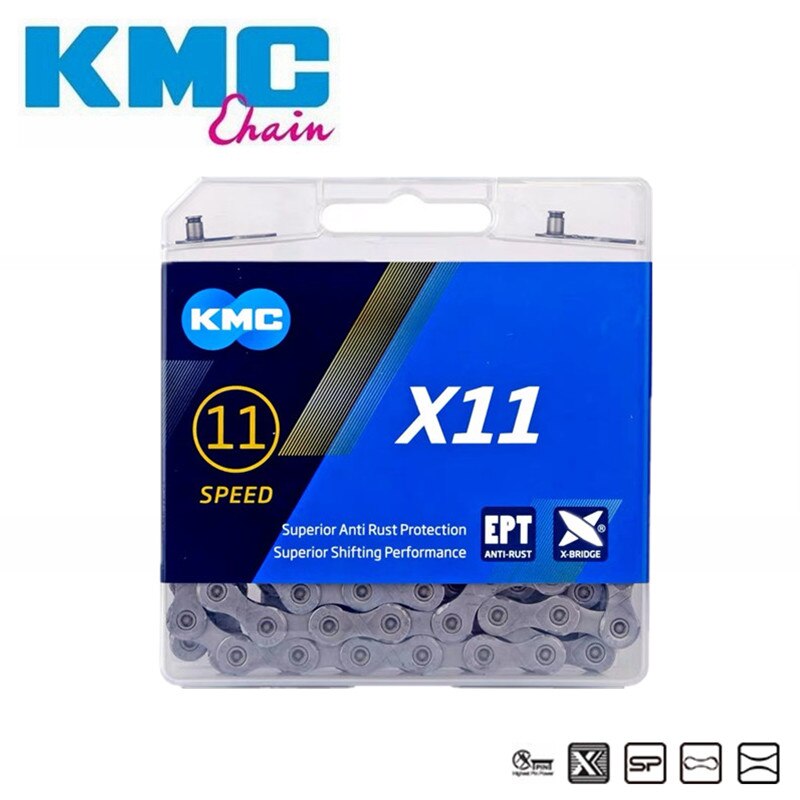 KMC Original Z8.3 X8 X9 Z9 X10 X11 X11EL X12 Chains 116 118 126L Links MTB Road Bicycle Chain 6 7 8 9 10 11 12 Speed: X11 11s 118L