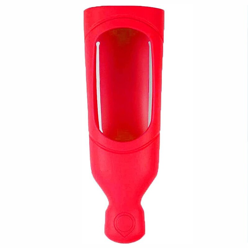 Shower Dispenser Shampoo Silicone Squeeze Bottle Organizer Wall Mounted with Hook Silicone Soap Dispenser Bath Accessories: Red