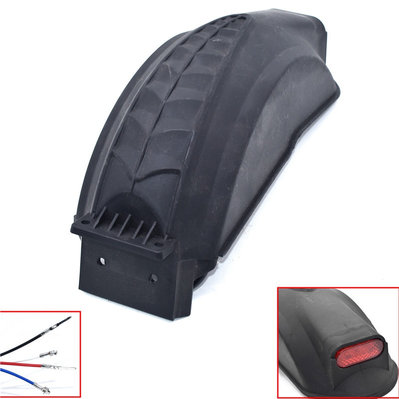 Elektrische Scooter Spatbord Met Achterlicht Scooter Vleugels Achter Mud Guard Ondersteuning Bescherming Voor Q02 E-Scooter 10 Inch Scooter fenders