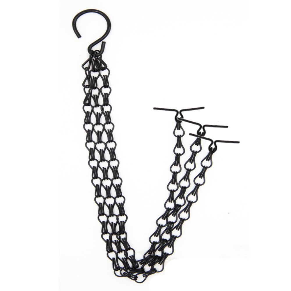 Mand Ketting Dubbel-Hoofd Voor Opknoping Manden Plant Pot Tuin Hanger 3 Punt S-Vormige Iron Decoratieve Yard 80 Cm Bloempot Haak