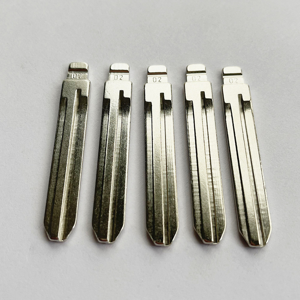10pcs Uncut #02 TOY43 blade KD VVDI Remote Replacement Car Key Blade For Toyota Camry Corolla Highlander RAV4 Yaris