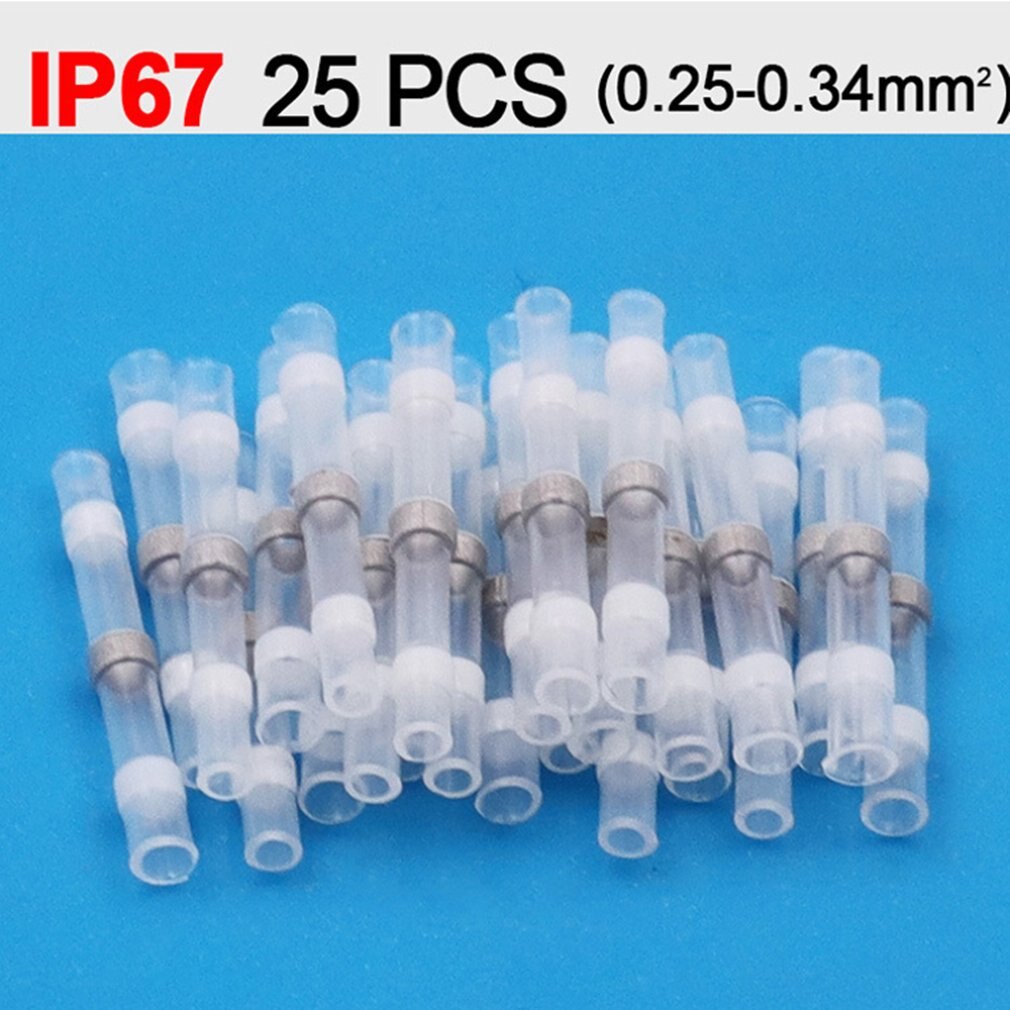 Electrical Wire Connectors Insulated Solder Sleeve Tube Heat Shrink Solder Terminal Waterproof Butt Connectors