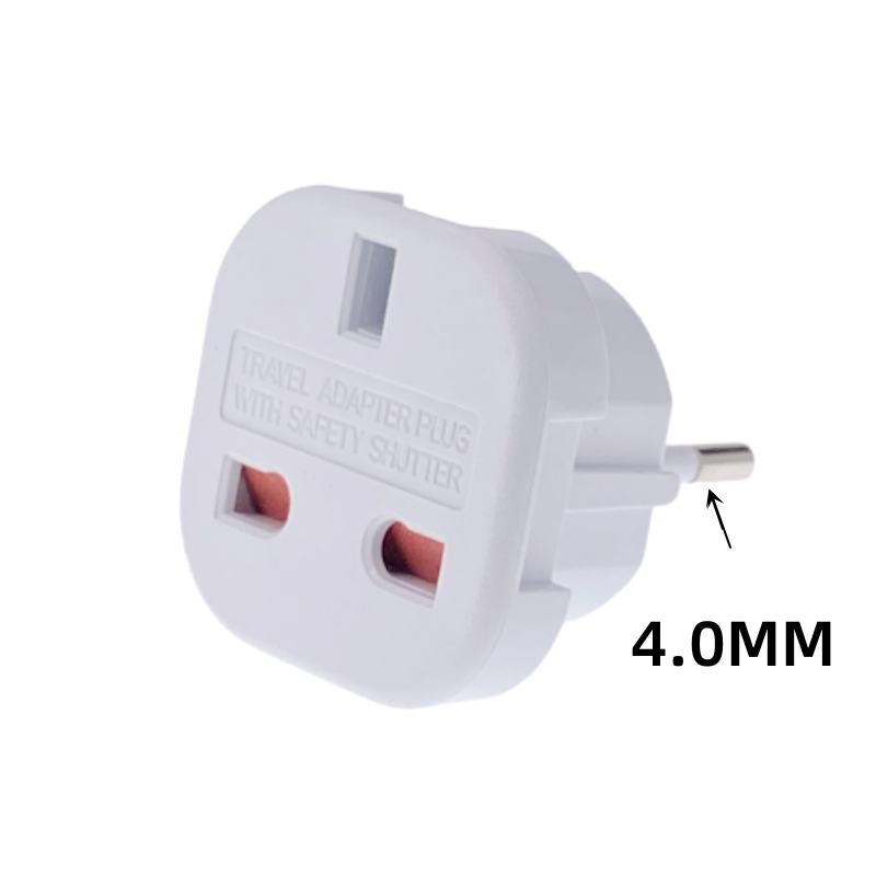 Usa til eu stikadapter fra australien usa storbritannien til eu euro korea universel rejseadapter hjemmestikadapter 2 -benet 4.8mm ac vægstikkontakt: Mørkeblå