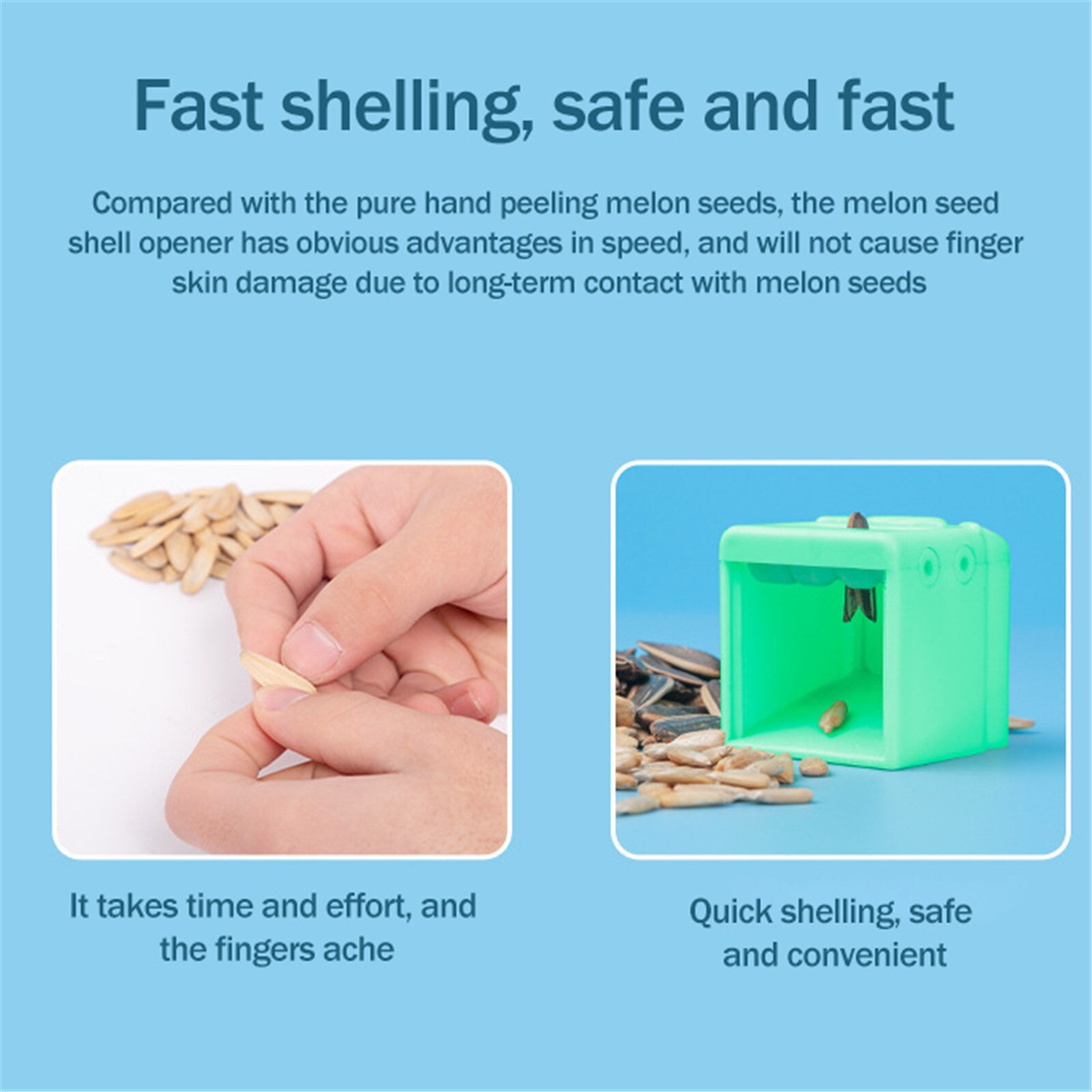 Melon Seed Peeler Automatic Shelling Machine Sunflower Melon Seed Lazy Artifact Opener Nutcracker Household Kitchen Accessories