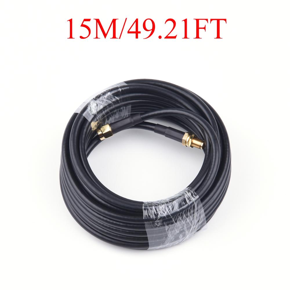 1-20M RG58/50-3 RF Koaxialkabel SMA Weiblichen zu Männlichen Draht Radio Verlängerung Für 4G LTE zellular Verstärker Signal Booster Antenne: 15m(49.21ft)
