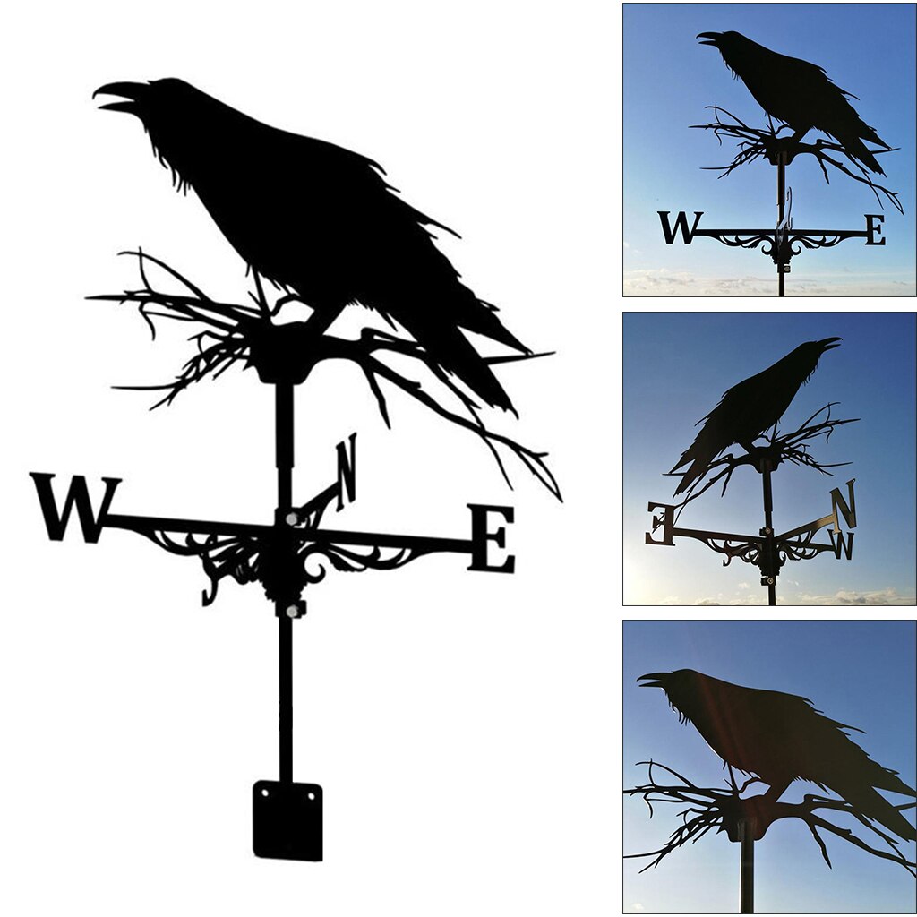 Weathervane Wind Direction Indicator Garden Roof Decor Easy Use