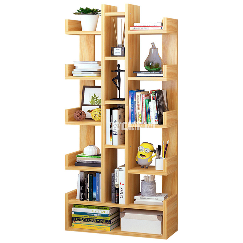 SG271546 Land Bookcase Simple Modern Students Bedroom Simple Bookshelf Economy Display Cabinet Living Room Storage Rack