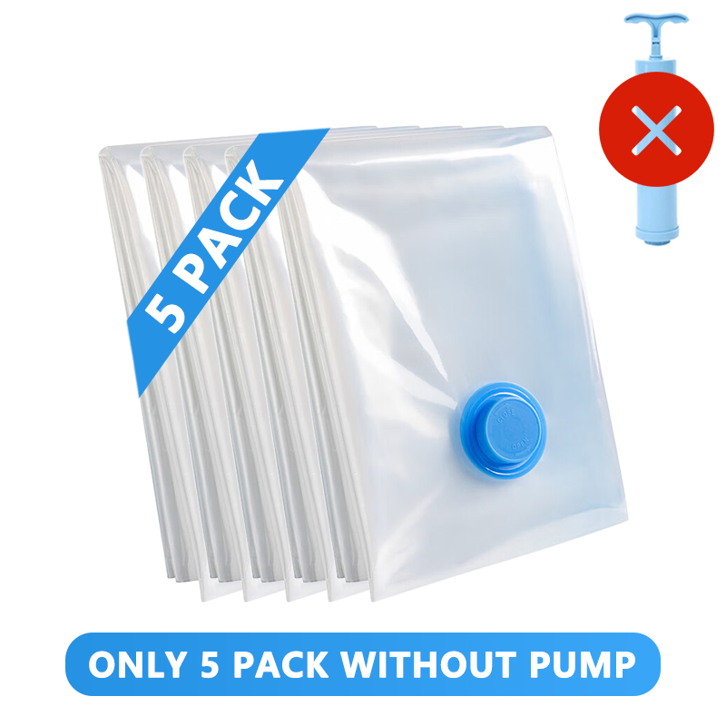 Sacchetto sottovuoto per vestiti, sacchetto sottovuoto con pompa, elementi essenziali per il viaggio, sacchetti salvaspazio per trapani, coperte, organizer per riporre oggetti: M. / Rosso