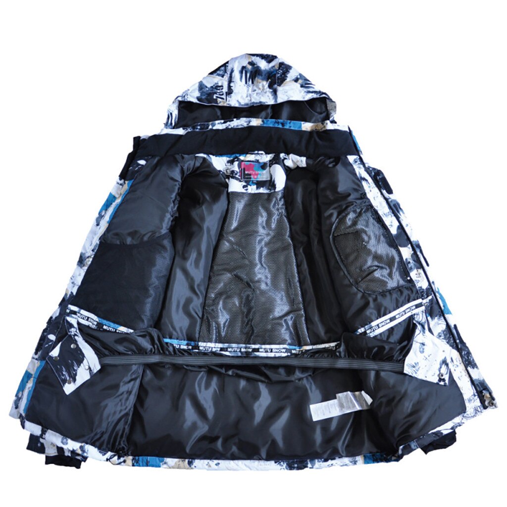 Multicolor Winter Skiën Mannen Jas Jas Koude En Winddicht Vochtbestendige Warm Capuchon Gewatteerde Jas #3