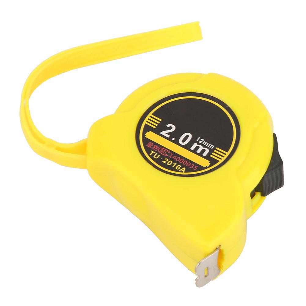 2.0m Stainless Steel Tape Measure Flexible Ruler Retractable Woodworking Measuring Tool