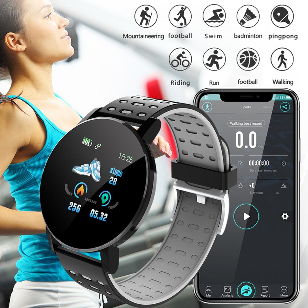 Women Smart Watch Heart Rate Blood Pressure Health Waterproof Bluetooth Wristband Fitness Tracker Pedometer For Android IOS