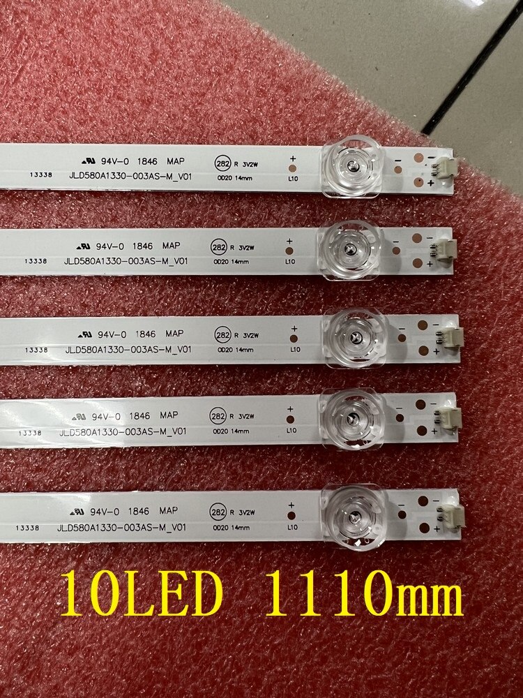 10LED LED strip For Hisense 58R6E 58H6550E 58DUS83 H58AE6100 H58A6100 H58AE6000 H58AE6100UK HZ58A55 JL.D580A1330-365AS-M_V02
