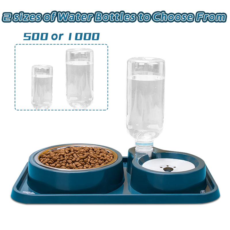 Taza de succión antivuelco para comida de perro, cuenco para gato con fuente de beber automática, alimentador, cuencos para beber para perros y Mascotas