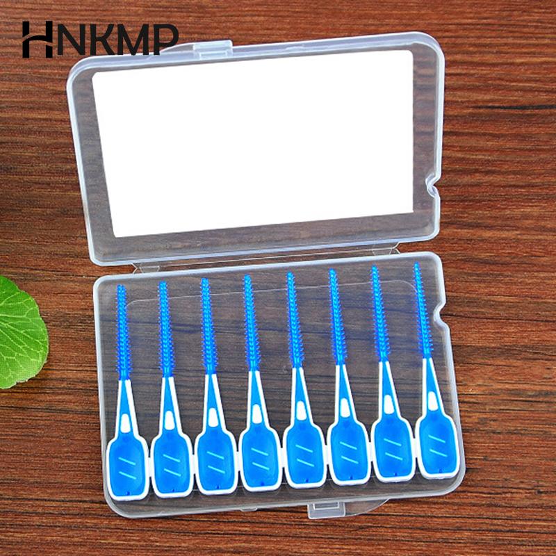 16Pcs/lot Orthodontic Brush Interdental Brush Dental Rubber Interdental Cleaning Brushes Oral Care Toothbrush