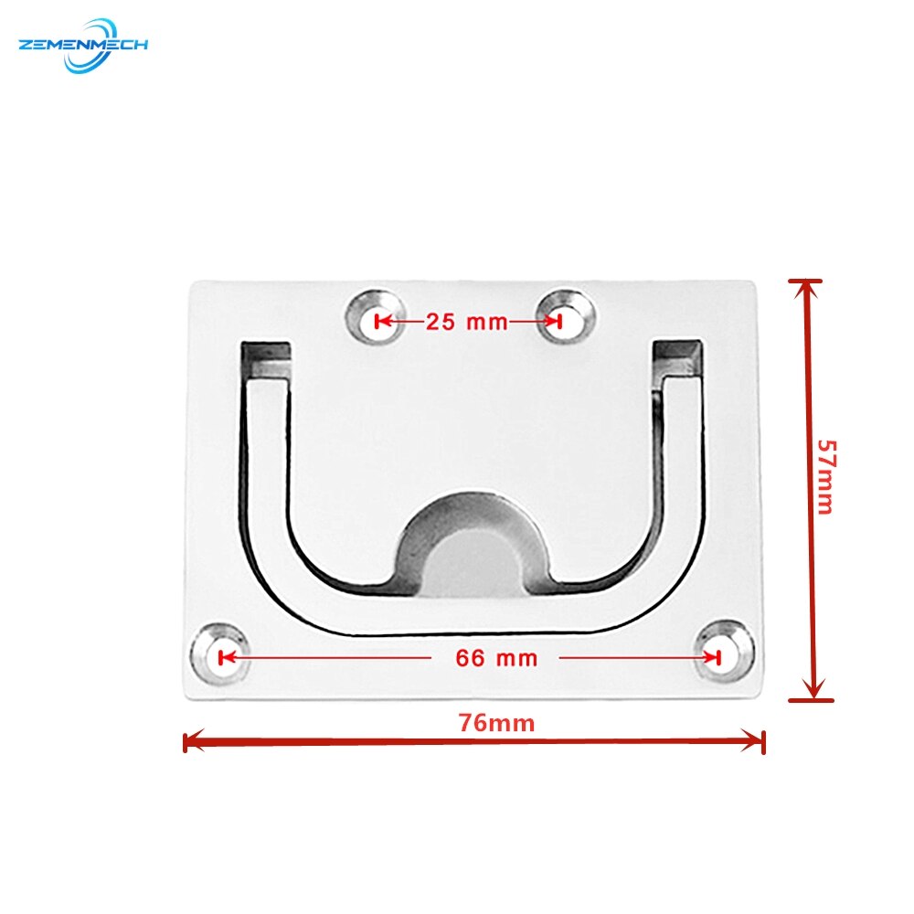 316 Stainless Steel Flush Lift Ring Latch Pull Handle Locker Cabinet Marine Hardware Boat Accessories Floor Lock Yacht Bateau