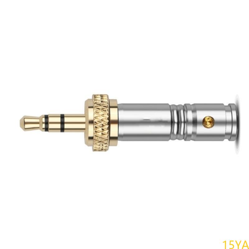 15ya 3.5mm stereo vergrendelbare audiostekkers met vergulde connector voor luidsprekers en versterkers, veelgebruikt