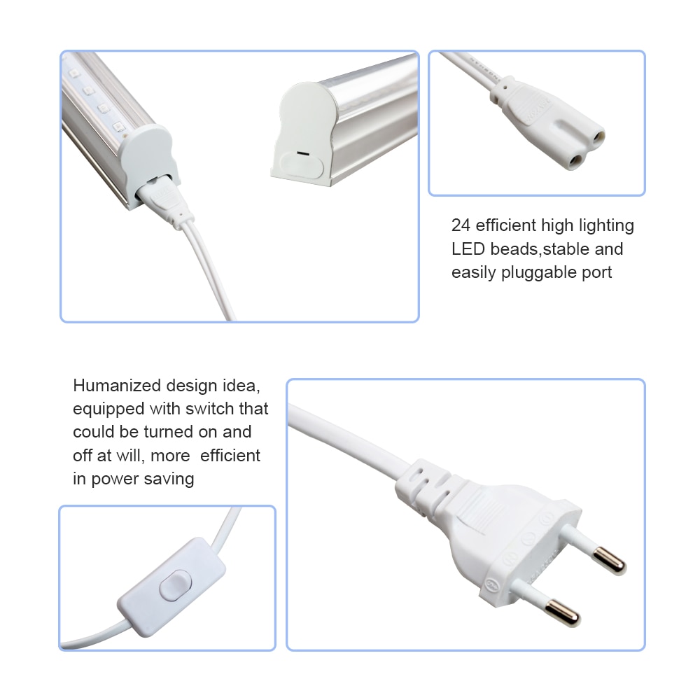 Fitolamp barre de LED bande rigide LED cultiver plante lumière de croissance T5 Tube pour Aquarium serre hydroponique grosebox Phyto plantes d'intérieur