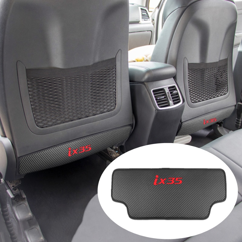 1Pcs Universal Car Seat Protector Back Cover Seat Back Anti-Kick Kussen Pad Voor Hyundai Ix35 Accessoires