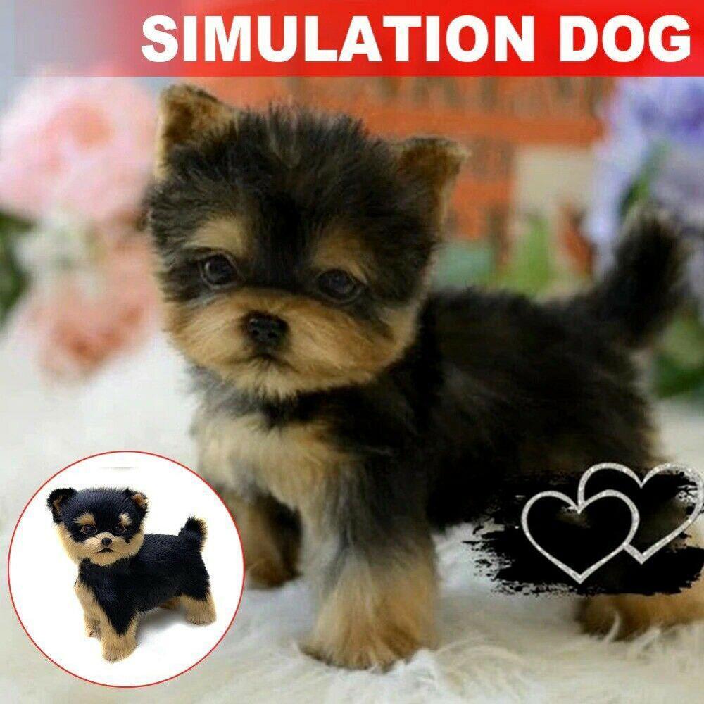 Realistische Yorkshire Terrier Simulatie Speelgoed Leuke Hond Puppies Realistische Knuffel Hond Handgemaakte Kinderen Speelgoed