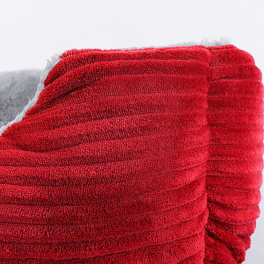Cama para perro grande rectangular de pana, sofá para cachorro, gato, casa de mascotas, cojín para camas de felpa cálida para perros de raza pequeña