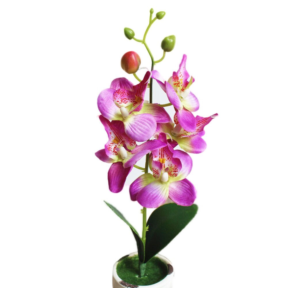 1Pc Kunstmatige Bloem Vlinder Orchidee Tuin Diy Stage Party Thuis Bruiloft Decoratie Home Office Levendige Kleur Kunstbloemen