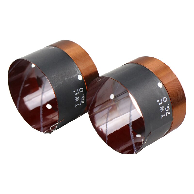 SHEVCHENKO 75mm 8Ohm Bass Voice Coil KSV Skeleton Copper Wire 500W-680W High Power Voice Coil Repair 75 Core woofer Speaker 2pcs