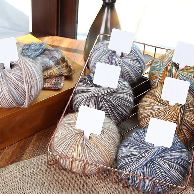 50g/Knäuel Häkeln Stricken Gekämmte Baumwolle Farbverlauf Garn Weiche Milch Wolle Garn Für Schal Pullover Hut Kleidung DIY hand Faden