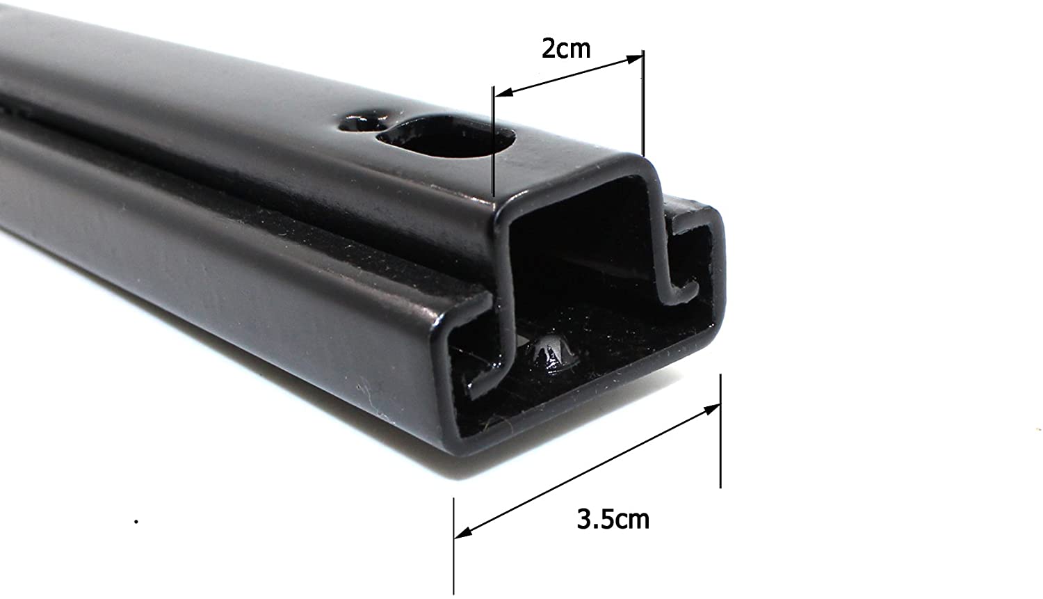 MODAUTO EUROPA S.L. Accesorios Coche. Guias Correderas para Bases de Asiento Ríeles y Carrileras Adaptable con Palanca Modelo G469A Longitud 32cm Ancho 3.5cm