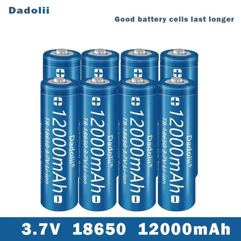 18650 3.7V 12000mAh capacity lithium ion rechargeable battery for flashlight flare battery