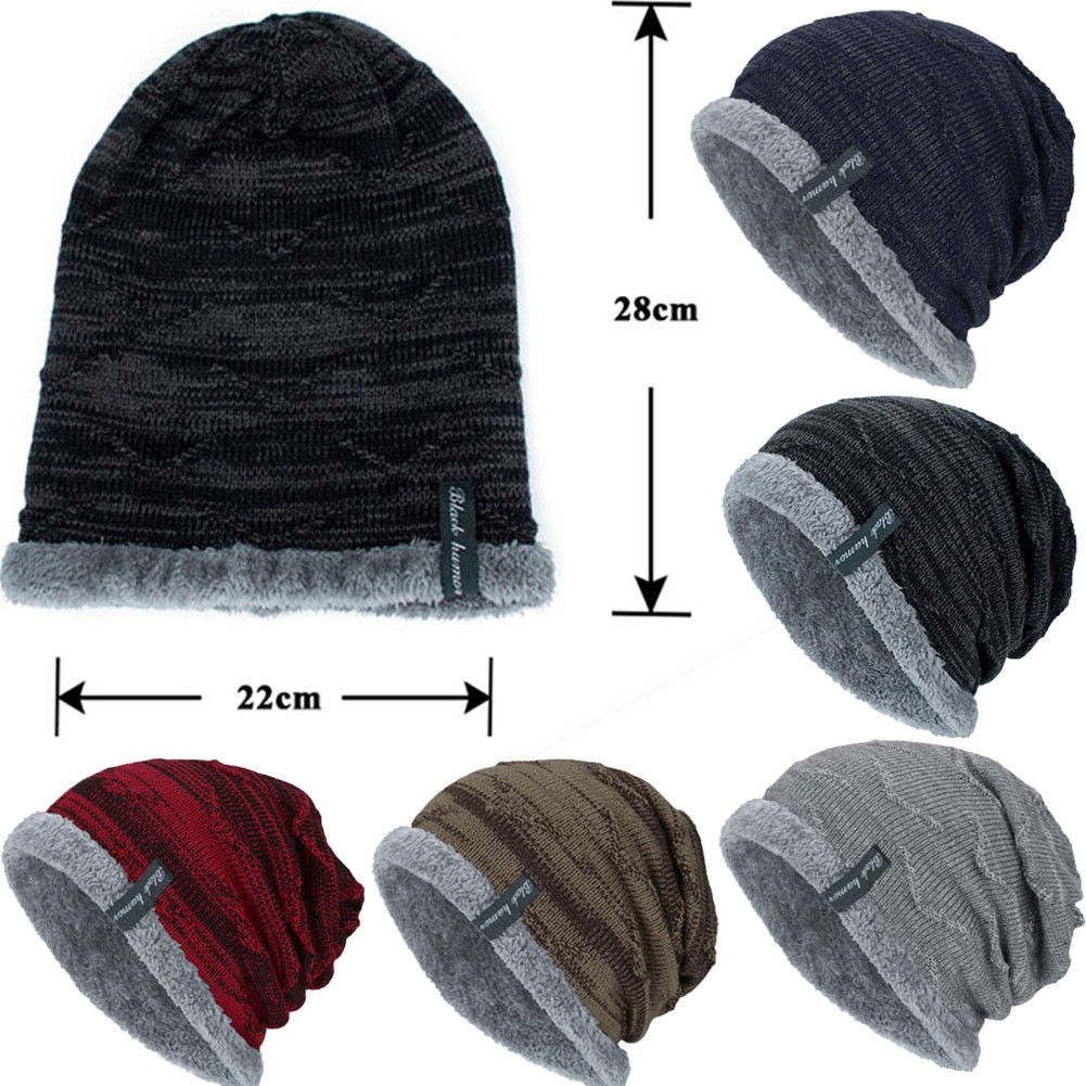 Warm Wintter Cat For Women And Men Unisex Plush Knitted Baggy Beanie Knit Hat Snow Caps Elastic Free Szie
