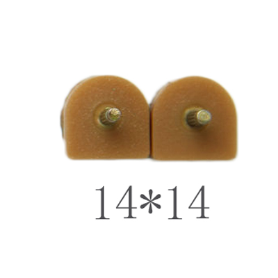 GUGULUZA Hoge Qualiy 5 Pairs Bruin Hoge Hak Schoenen DIY Reparaties Tips Pin Ankers Liften Vervanging 3mm: 14 14