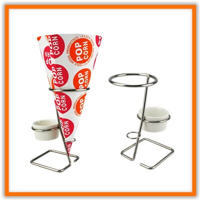 iron art restaurant taco chips rack fried chicken popcorn coffee shop tableware egg ice-cream cone shaped shelf: 8