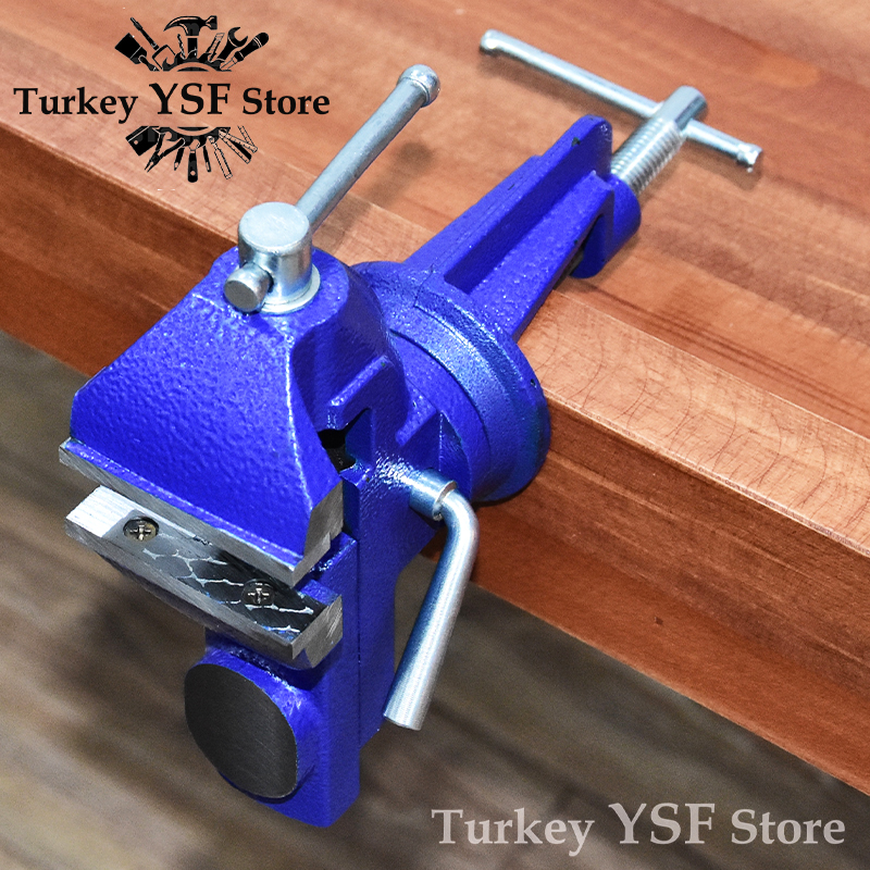 60 mm Table Bench Vise Bench Swivel Clamp Work Vice Craft Repair Tool Metal Working Tool