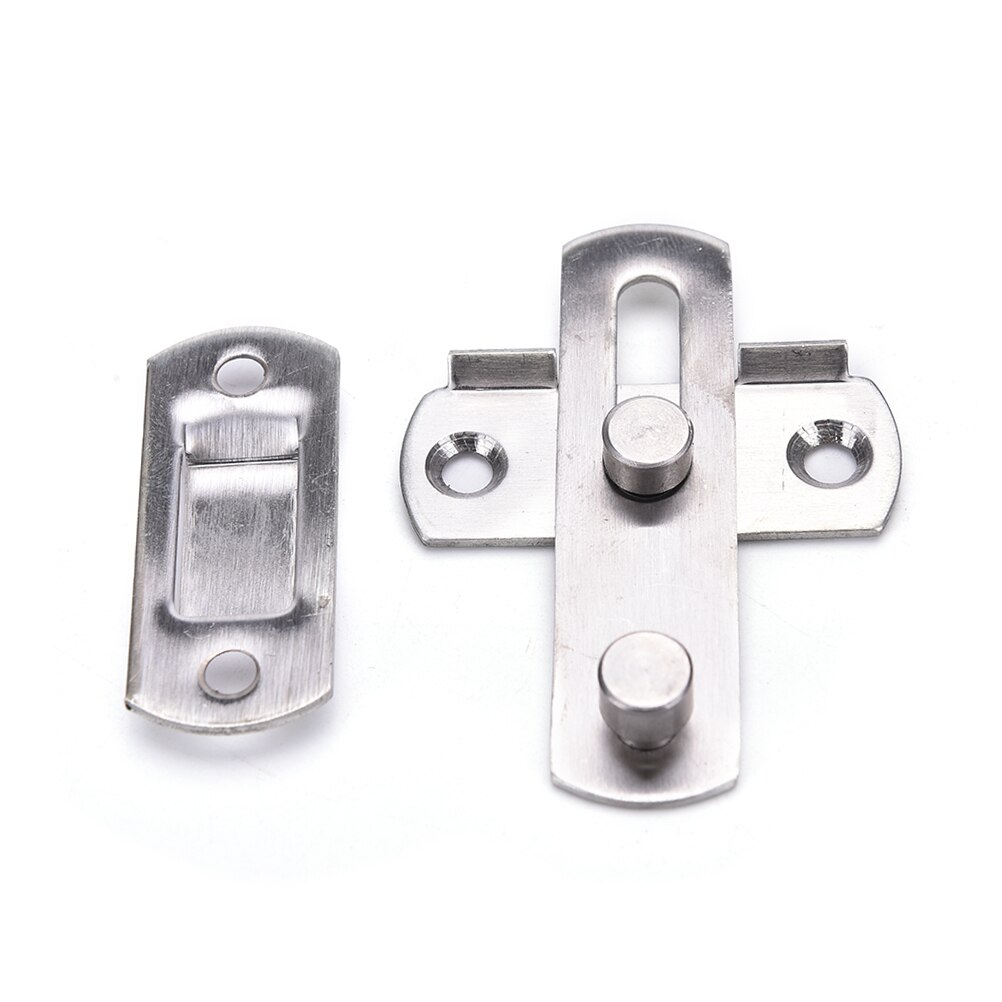 Stainless Steel Gate Door Bolt Latch Slide Lock Hardware + 4pcs Screw For Home Safety Door Bolts Set