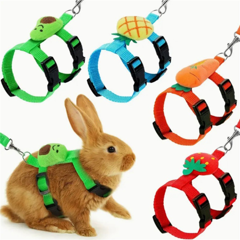 Hamster Konijn Kleine Huisdieren Borstband Outdoor Tractie Touw Verstelbaar Harnas Riem Vest Voor Konijn Egel Cavia
