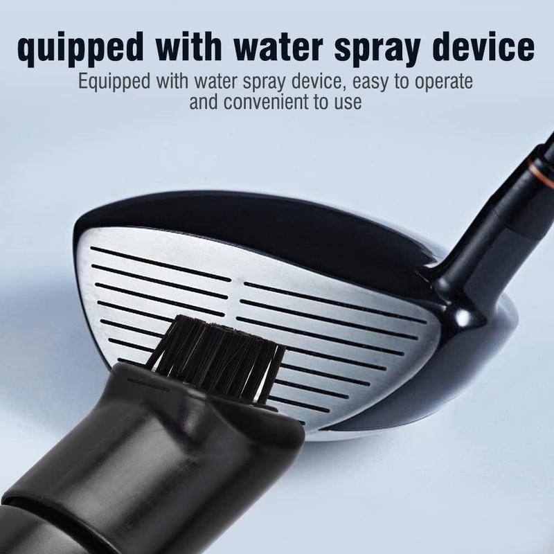 Golfrengöringsborste multifunktionell plast golfklubba vatten bärbara tillbehör golfborste borstverktyg spray compact cleani  f1 i 1