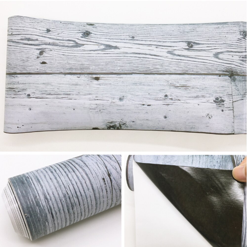 20X300Cm Retro Zelfklevende Pvc Vloer Roll Vintage Baksteen Lijn Patroon Diy Hotel Slaapkamer Grond Decal Muur floor Stickers