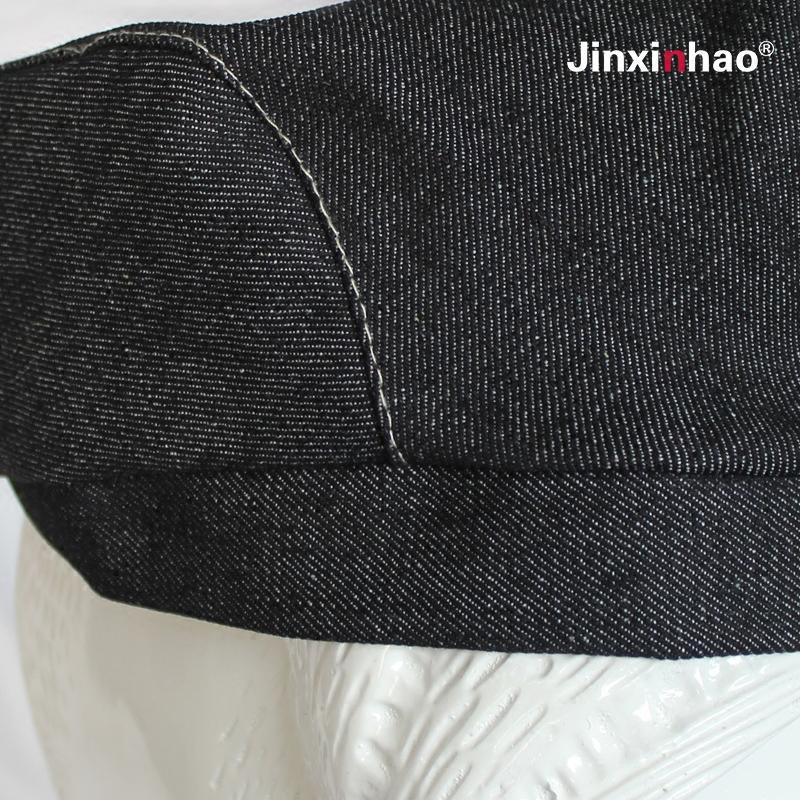 Hotel chef cowboy hat Cap waiter kitchen hats berets women and mens denim baseball caps for chef workwear