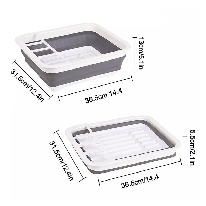 Draagbare opvouwbare afdruiprek keuken opberghouder afdruiprek serviesgoed borden droogrek thuis plank servies organizer