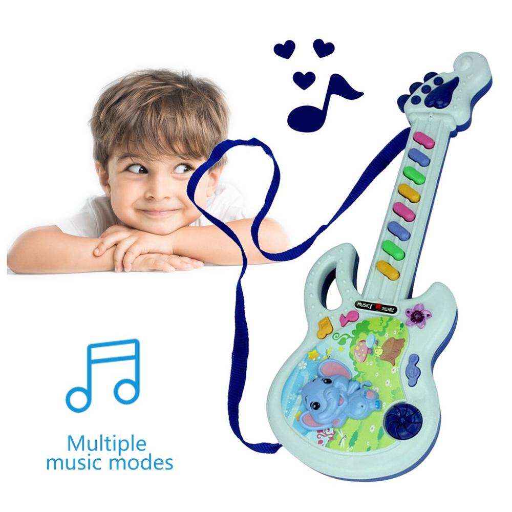 Guitare électrique Jouet Jeu Musical Enfant Garçon Fille Enfant En Bas Âge D'apprentissage Développement Électronique Jouets Éducatifs D'anniversaire